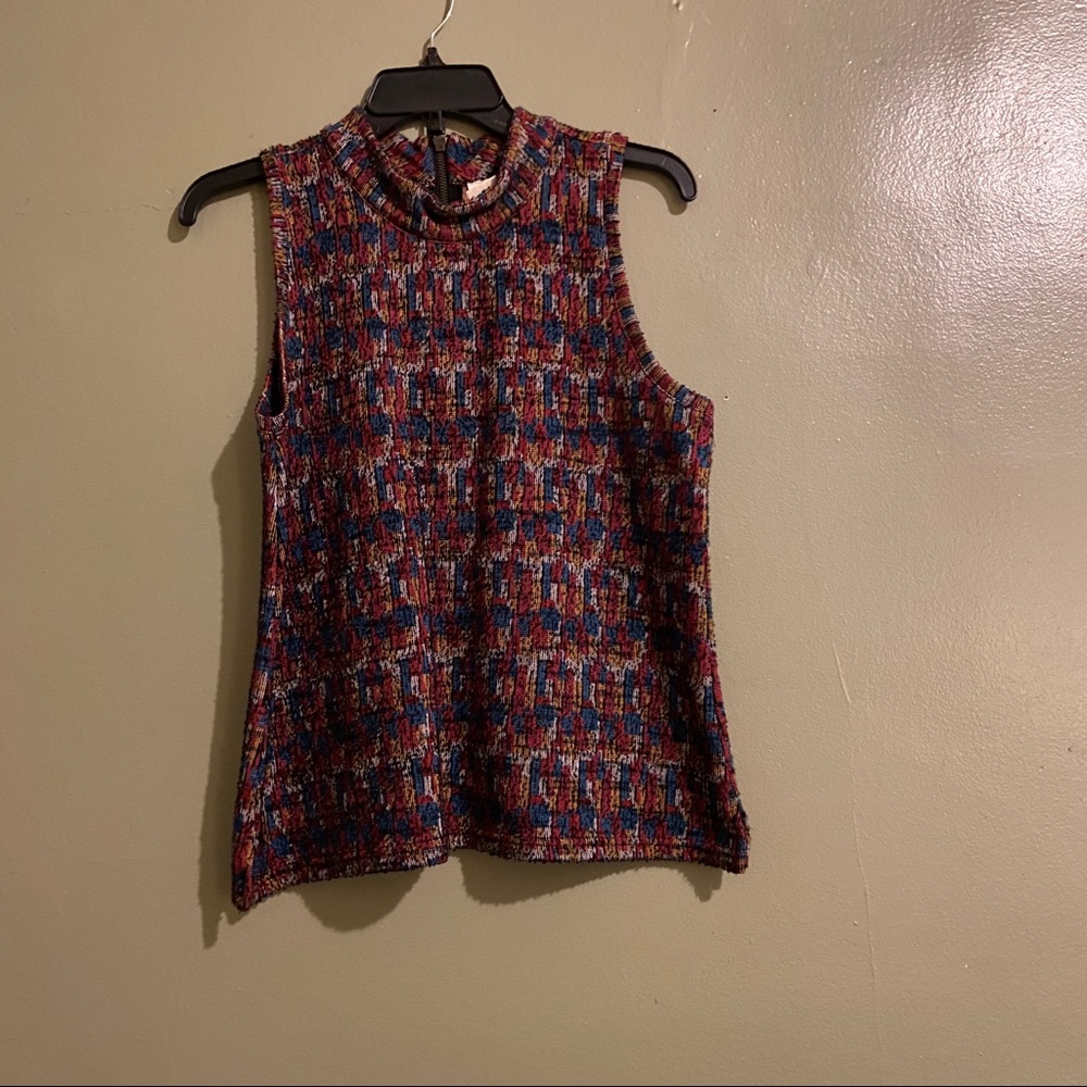 Anthropologie knit turtleneck tank